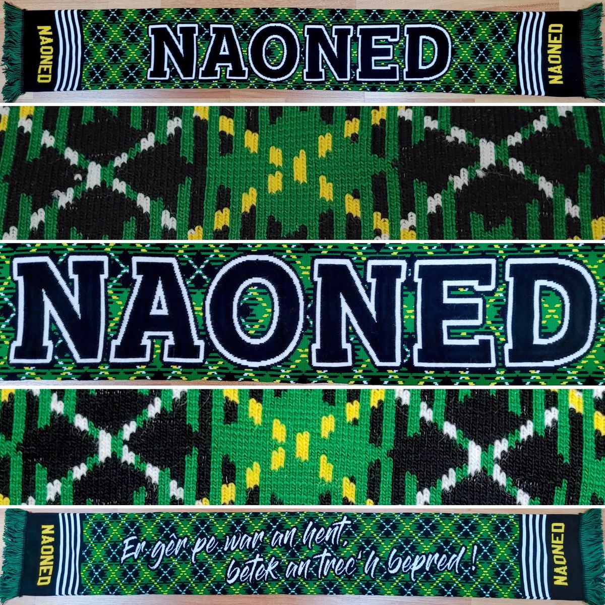🔰 LE RETOUR / AN DISTRO 🔰
Écharpe #NAONED - Série Limitée 2025
>> naonedebreizh.bigcartel.com

Écharpe 100% en #LangueBretonne pour soutenir le #FCNantes à la Beaujoire ou à l'extérieur !

PRÉ-VENTE à 12€ ce week-end seulement...
naonedebreizh.bigcartel.com/product/echarp…

#Bretagne #FCN #BZHG