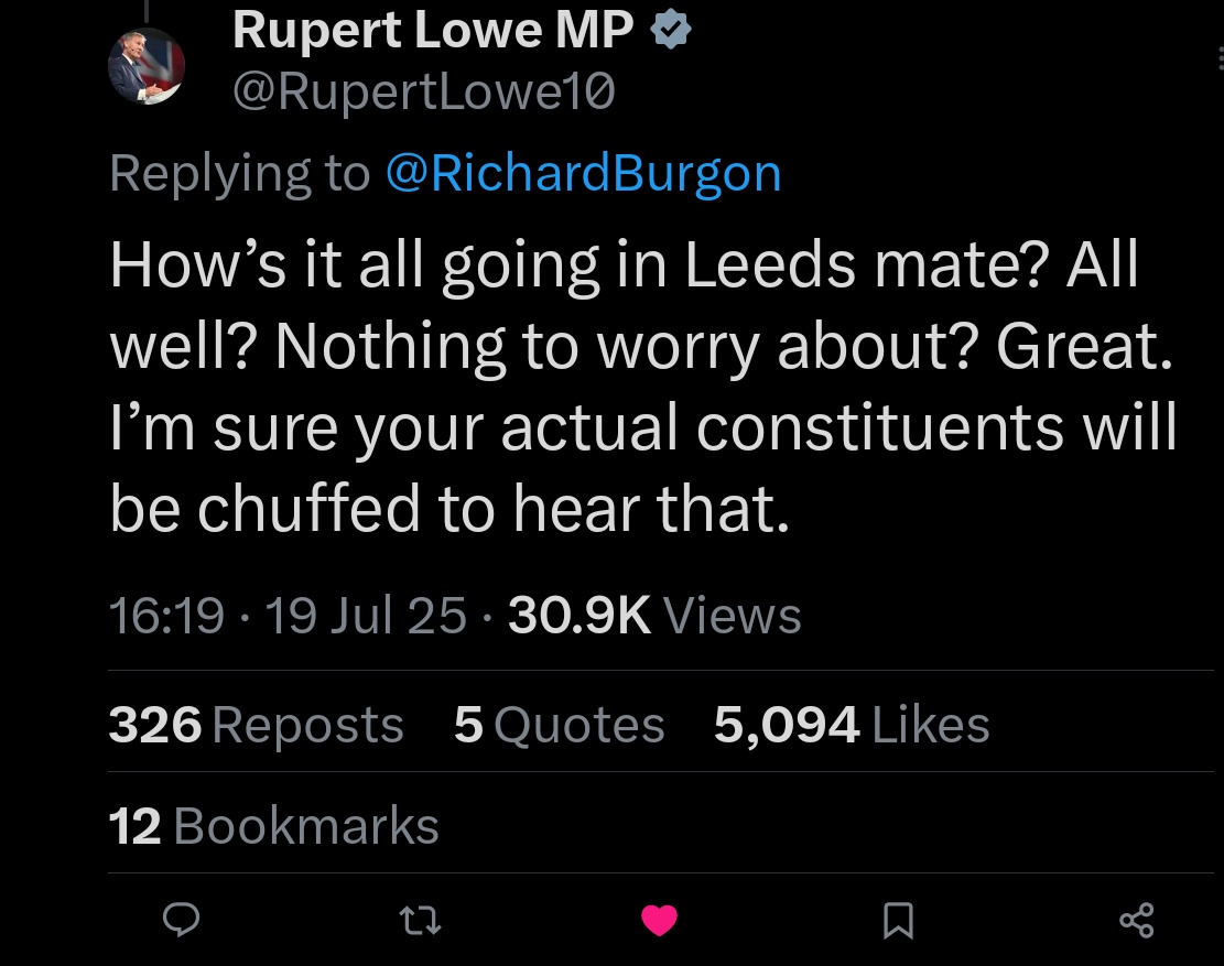 IanGee2023's tweet image. The rather marvellous Mr @RupertLowe10 has been giving a swift virtual knee to the balls to a deserving recipient again, this time it's everyone's favourite antisemi....I mean anti-Zionist Dickie Burgon.