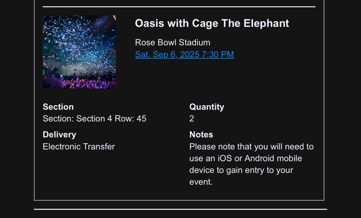 contz's tweet image. It had to be done @oasis #oasis2025 #Oasis