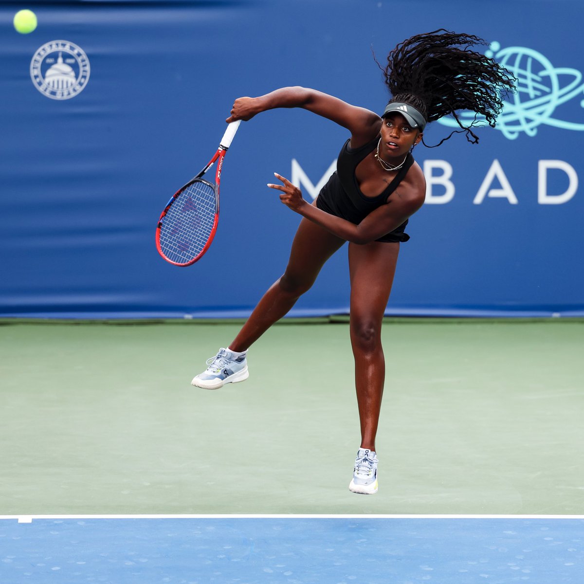 Feeling good here 😃

Alana Smith digs deep to oust 2nd seed P. Kudermetova 4-6, 6-4, 6-3 in R1 of DC qualies!

#MubadalaCitiDCOpen