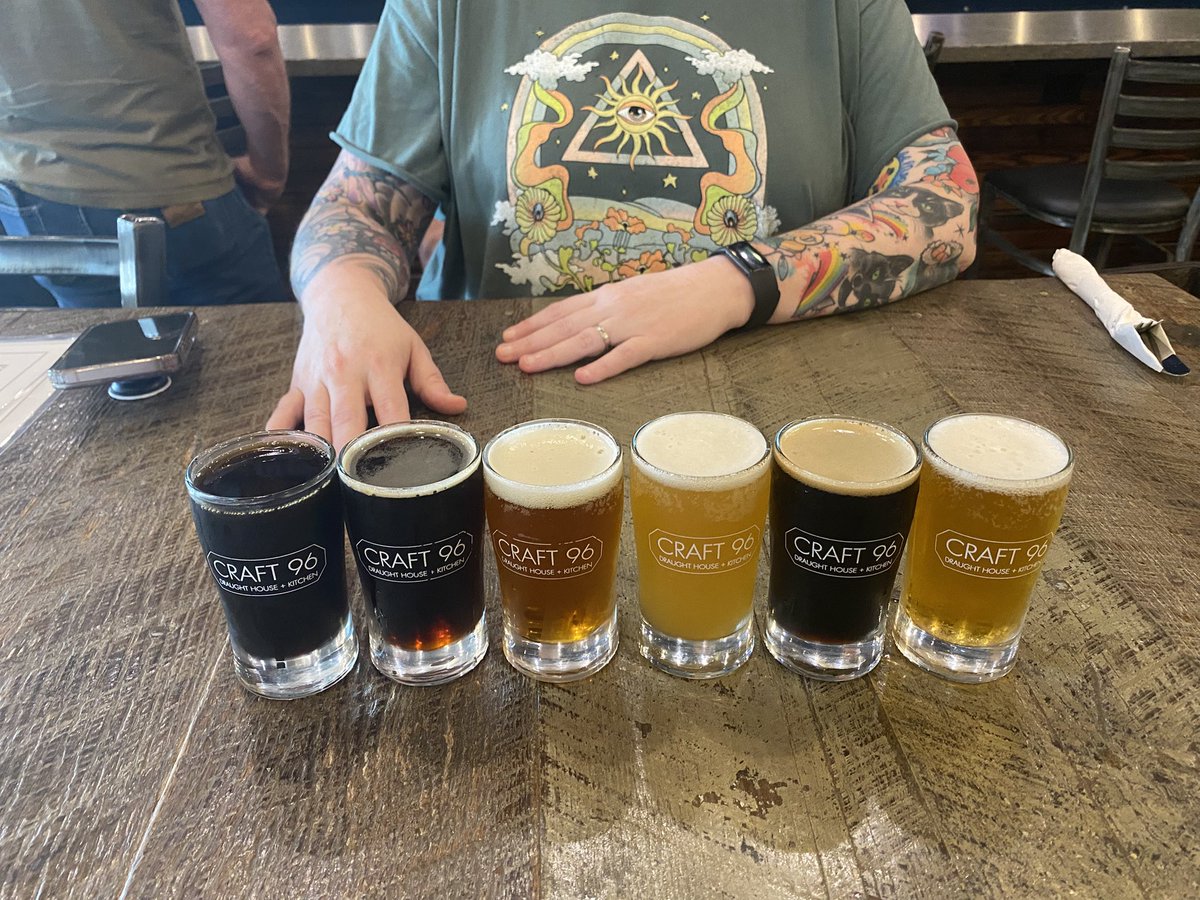 deadbrew1's tweet image. Grubbin at Craft 96
Beers!
BAP!! With beer cheese and spicy mustahhhd
Buffalo Mac and Cheese
Fried green beans
More beers!!!
903 - Pirate Ogre - RBA Stout with cinnamon 15.5% 🥴
Martin House - Fat Elvis - PB Banana Bacon stout 12%