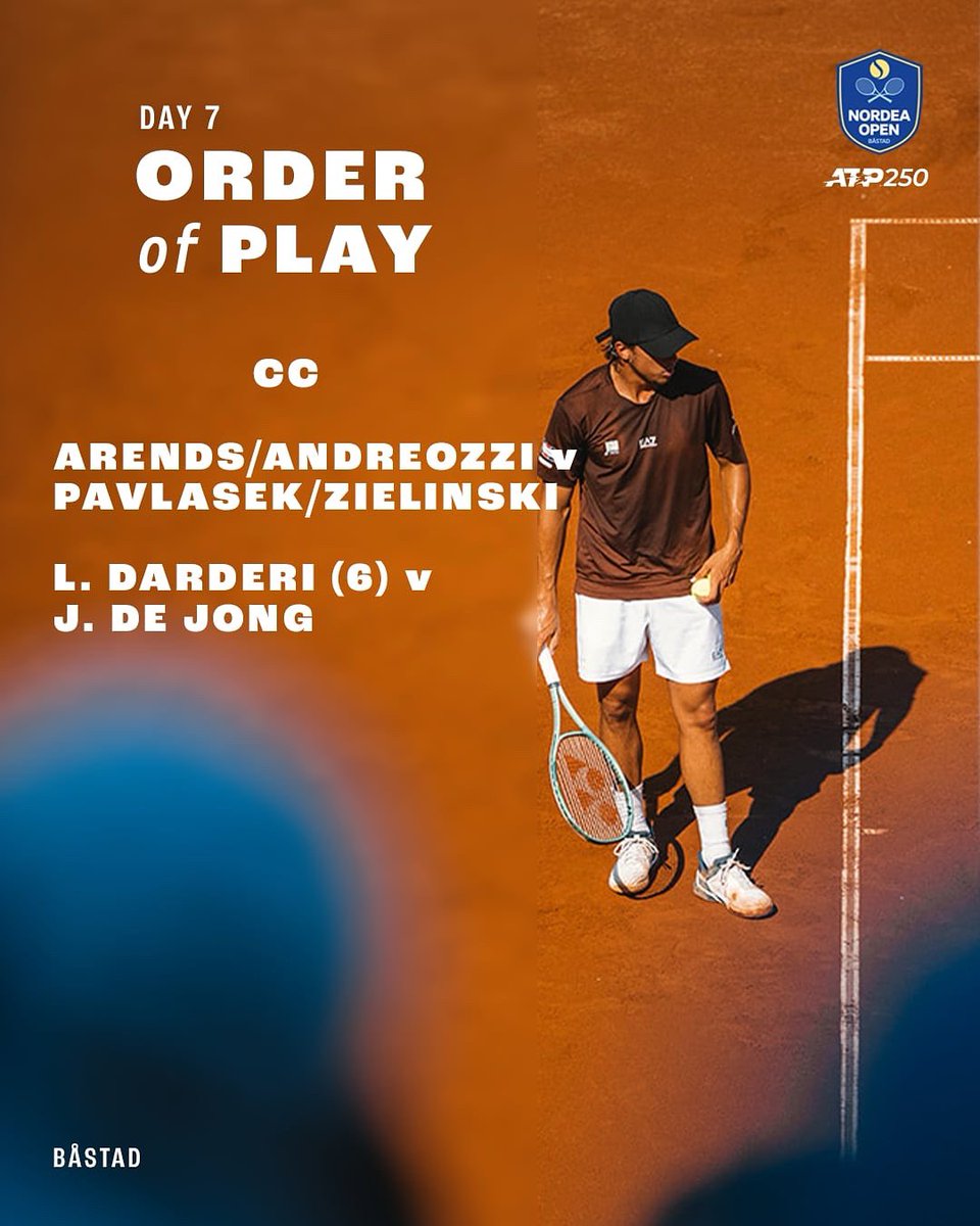 🏆 Sunday’s Order Of Play in Båstad!!

See you from 11:30!

#nordeaopen #båstad #tennis #atp