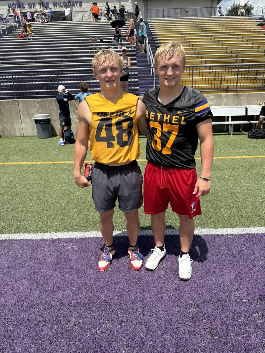 Had a good time a <a href="/BU_FootballTN/">Bethel University Football (TN)</a>. Thank you <a href="/CoachAdamFrey/">Adam Frey</a> for the invite and the opportunity to compete. <a href="/Coach_PetersonB/">Bret Peterson</a> <a href="/CoachCHam/">Eddie Cunningham</a> <a href="/CoachPitt_LC/">Evan Pittenger</a> <a href="/dboggs0714/">David Boggs</a> <a href="/coachdobbs78/">Jason Dobbs</a> <a href="/carsencarter35/">Carsen Carter</a>