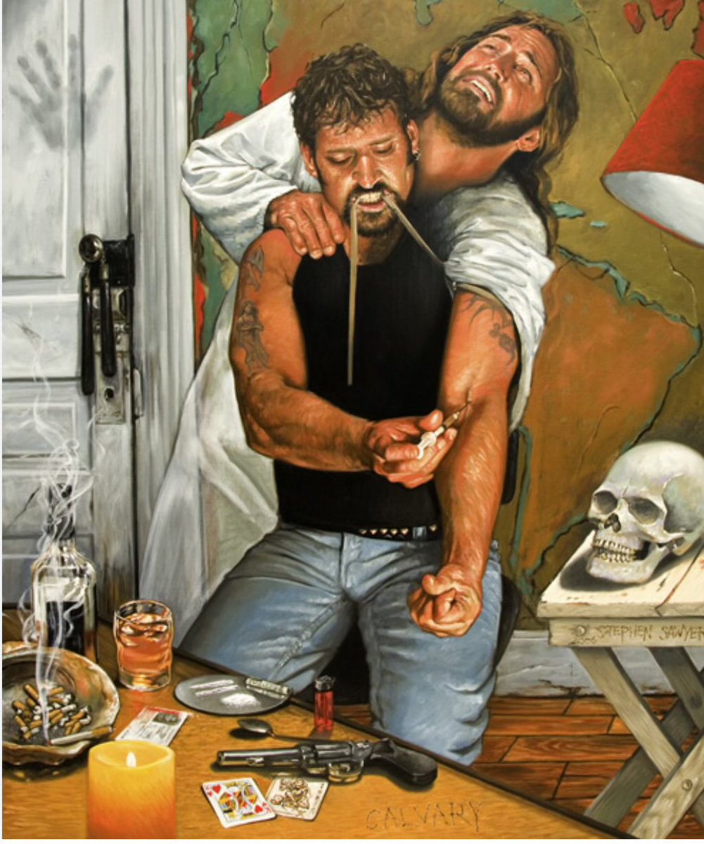 Anon__Rando's tweet image. You know the memes where Jesus is merged with a figure so that it’s apparent that they’re doing something together (see attached)…can someone with AI art access generate a version but this time Jesus helping Trump burn the Epstein List with a bic lighter?
Please & Thank You.