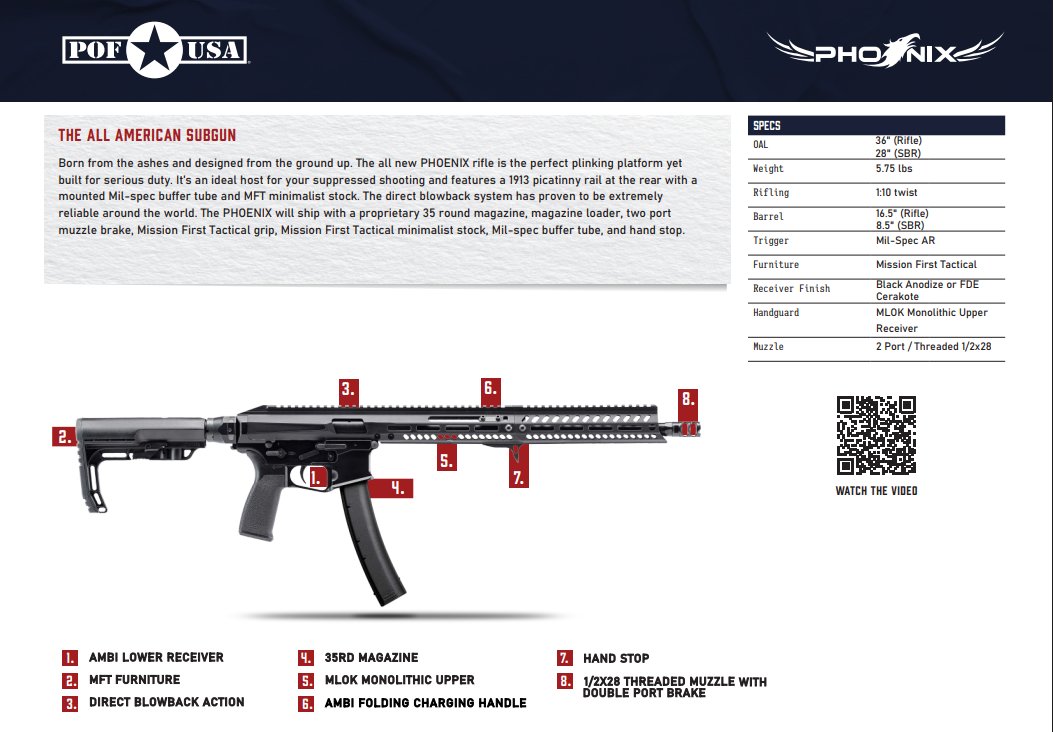 MrJdotETH's tweet image. POF makes some nice ass rifles
Shooting 9mm out of an AR style platform is alot more fun vs .556
pof-usa.com/firearm/phoeni…