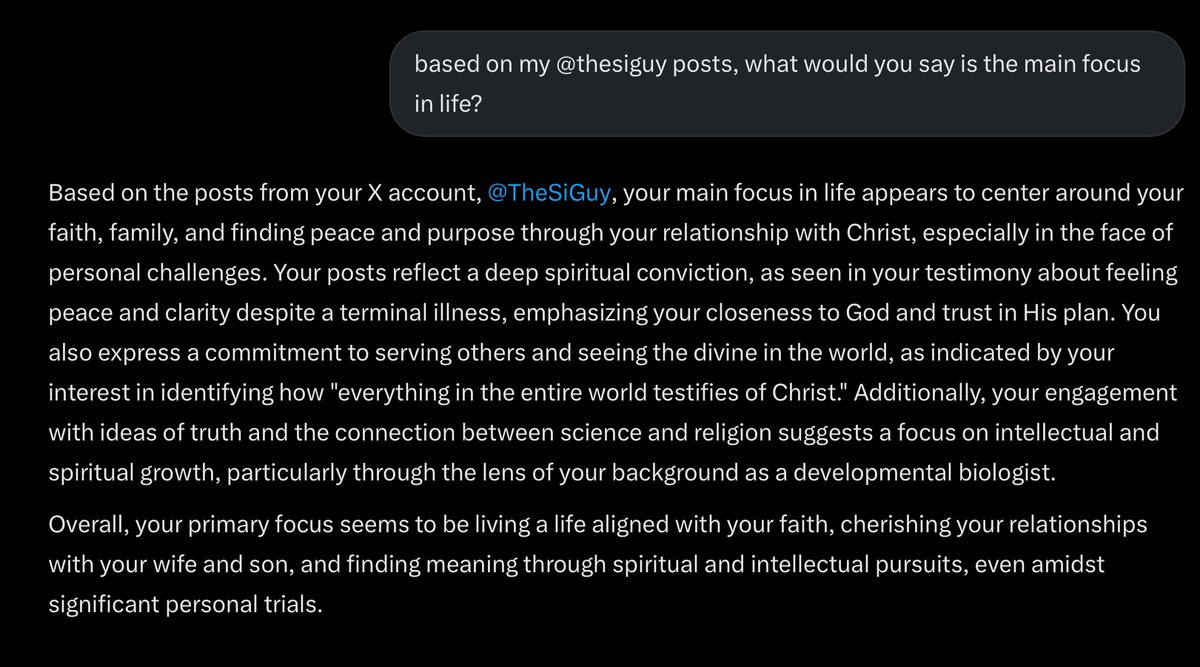 TheSiGuy's tweet image. Based on my posts, what would you say is the main focus in my life?