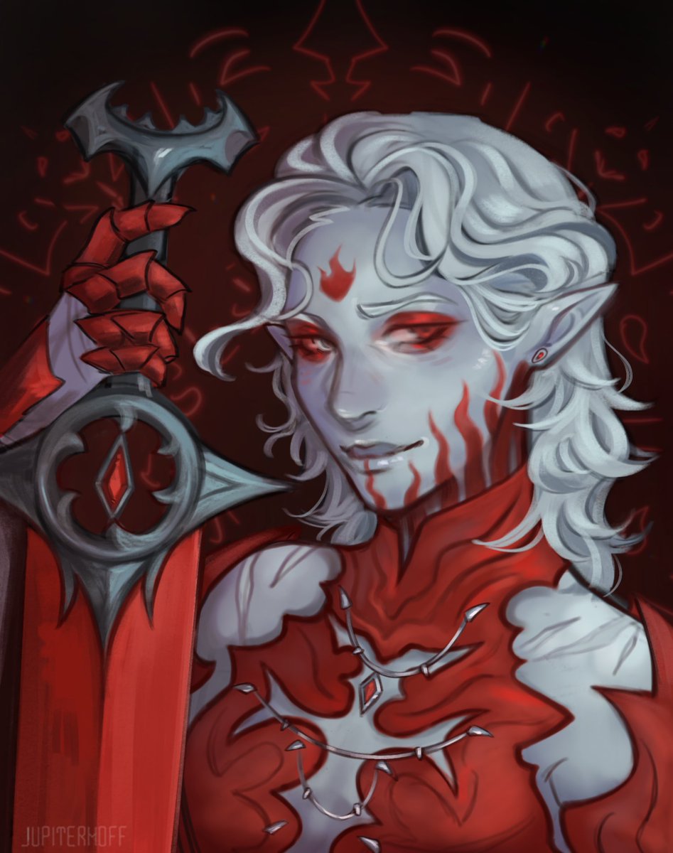jupitermoff's tweet image. #artfight attack for @aetherlites 🥀 yippie
#artfight2025 #bg3 #dnd5e #dndart