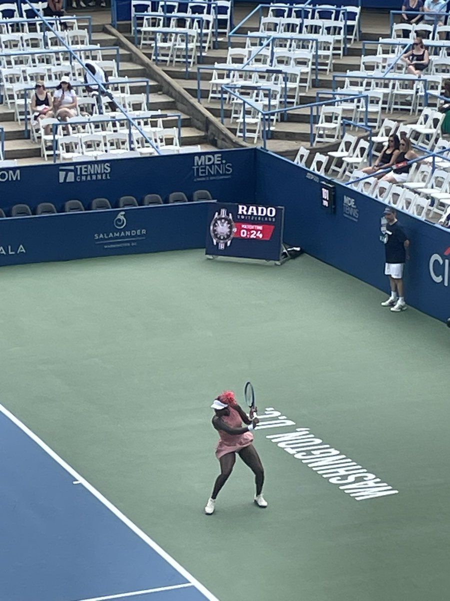 Way to dig in and get the W Clervie!! #MubadalaCitiDCOpen