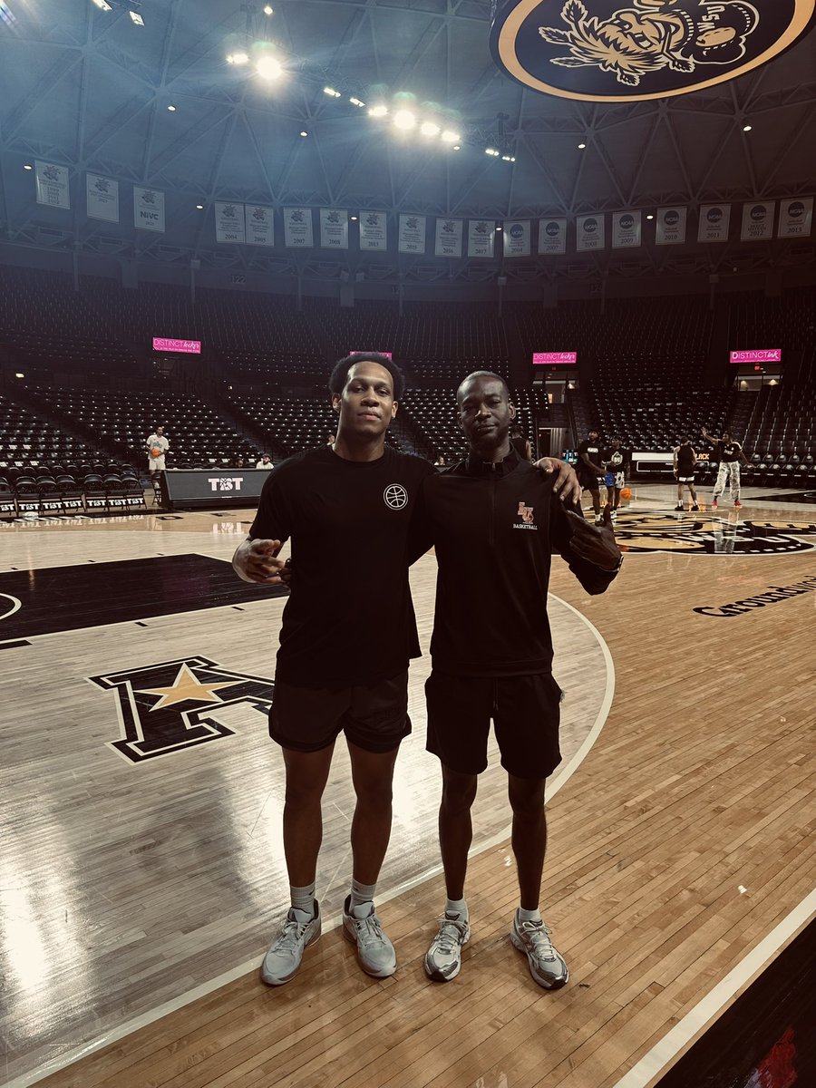CoachMeach1's tweet image. From NCAA teammates into brothers for life! The opportunity that presented itself was a no brainier!! @thetournament , btw shoot me that day for you to come catch a Langston game! 👀 🔥