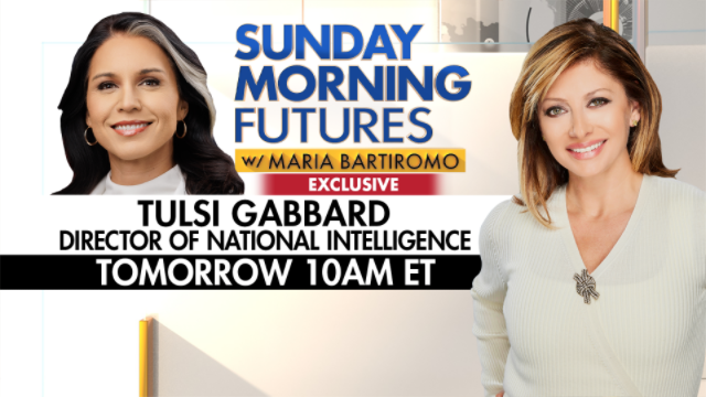 SundayFutures's tweet image. Breaking news tomorrow morning on @SundayFutures with @MariaBartiromo as DNI Tulsi Gabbard @DNIGabbard @ODNIgov details the new report on the Russia collusion narrative.
Tomorrow at 10am Eastern on @FoxNews
