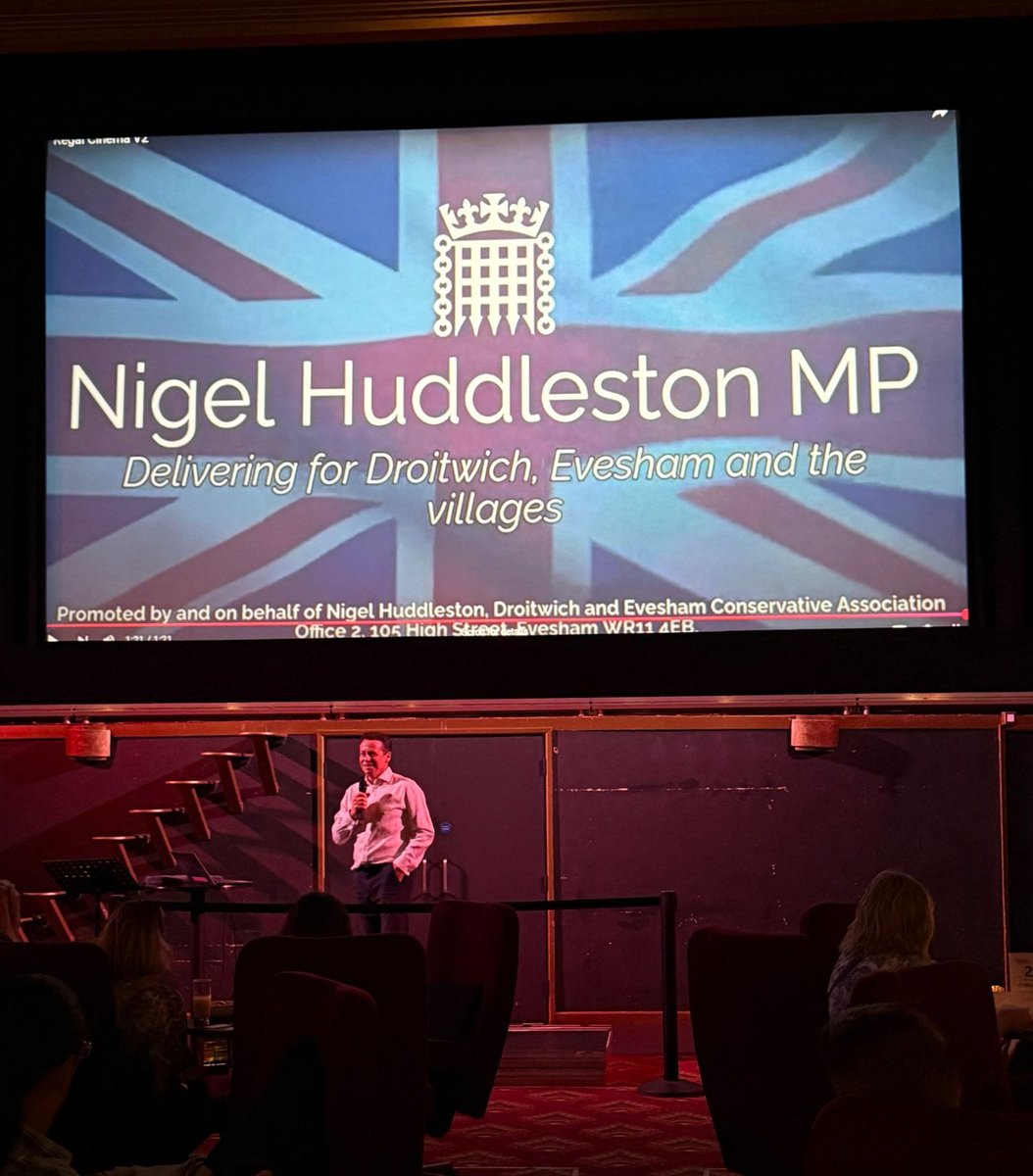 HuddlestonNigel's tweet image. Great to engage with local businesses from across Worcestershire at a business breakfast event at the historic Regal Cinema in Evesham.
We discussed matters including National Insurance, business rates, planning and the state of the economy and politics in general.
