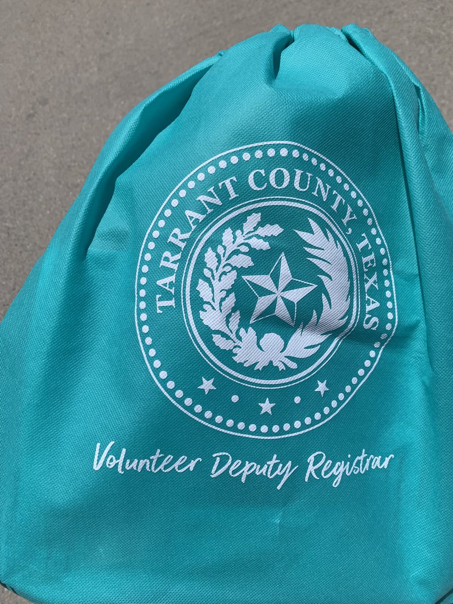 PatriciaRYeager's tweet image. I’m officially a Volunteer Deputy Registrar and can now register voters in Tarrant County! 🗳️
You can be, too! The next training is Aug. 9 in Fort Worth. Link for info. 👉lwvtarrantcounty.org/content.aspx?p….