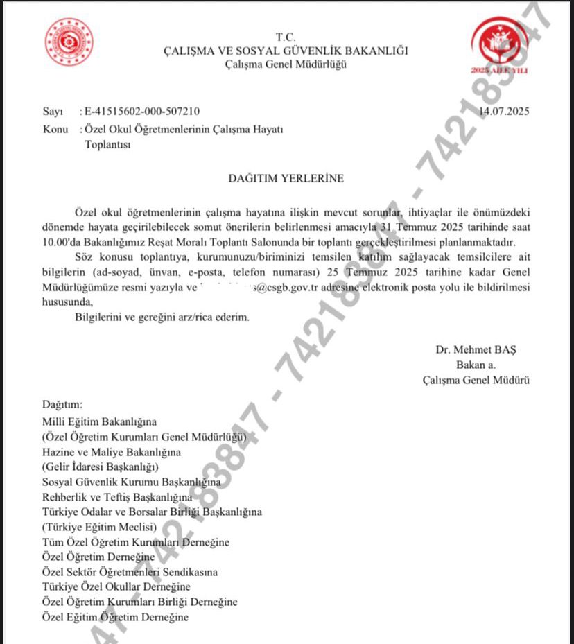 Duyuru: 

Öğretmenlerin hakları için verilen mücadelenin kritik bir aşamada seyrettiğini ifade etmiş  ve çözüm için atılacak adımlarda hem sorumluluk alacağımızı hem sorumluluk alınması gerektiğini belirtmiştik. Çalışma ve Sosyal Güvenlik Bakanlığının çağrısı ile sendikamız,