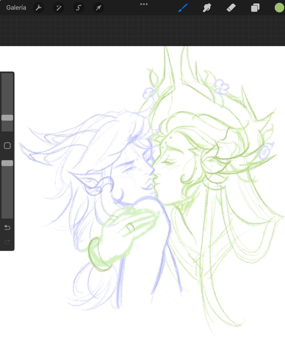 ApplinDragons's tweet image. Neglected this place a little so have a silly doodle of these two 🫶🏼