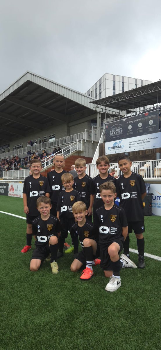 mufccommunity's tweet image. 📸 Our @maidstoneunited u9 Amber boys at the Gallagher this afternoon to support the first team vs Millwall u21s