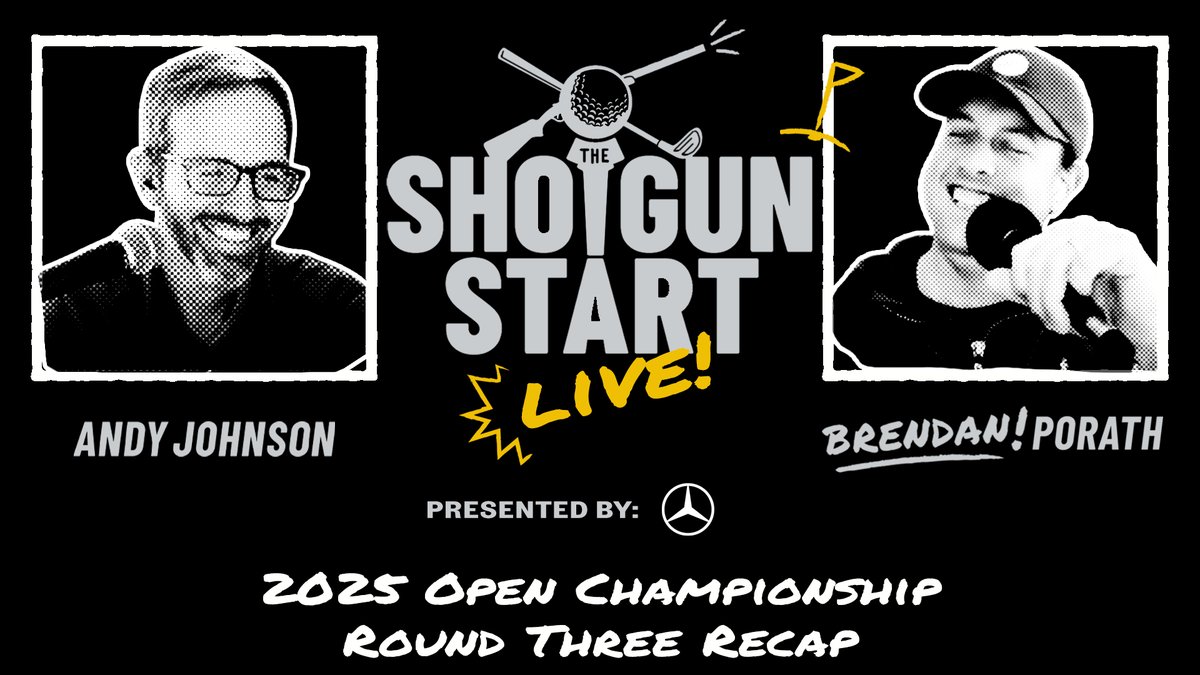 TheShotgunStart's tweet image. .@BrendanPorath reports from Portrush & @AndyTFE breaks down Scottie's round before a few moments of Saturday whimsy.
We're live now on YouTube: youtube.com/live/FU8p_erfw…