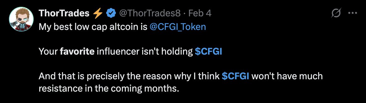 Overseer (@cfgi_overseer) on Twitter photo <a href="/frank_leo2020/">Frank Leo</a> Lack of KOLs -> lack of attention (from CT).
Lack of KOLs -> lack of blockers for a token success.
<a href="/ThorTrades8/">ThorTrades ⚡️</a> said it best. <a href="/frank_leo2020/">Frank Leo</a> Lack of KOLs -> lack of attention (from CT).
Lack of KOLs -> lack of blockers for a token success.
<a href="/ThorTrades8/">ThorTrades ⚡️</a> said it best.