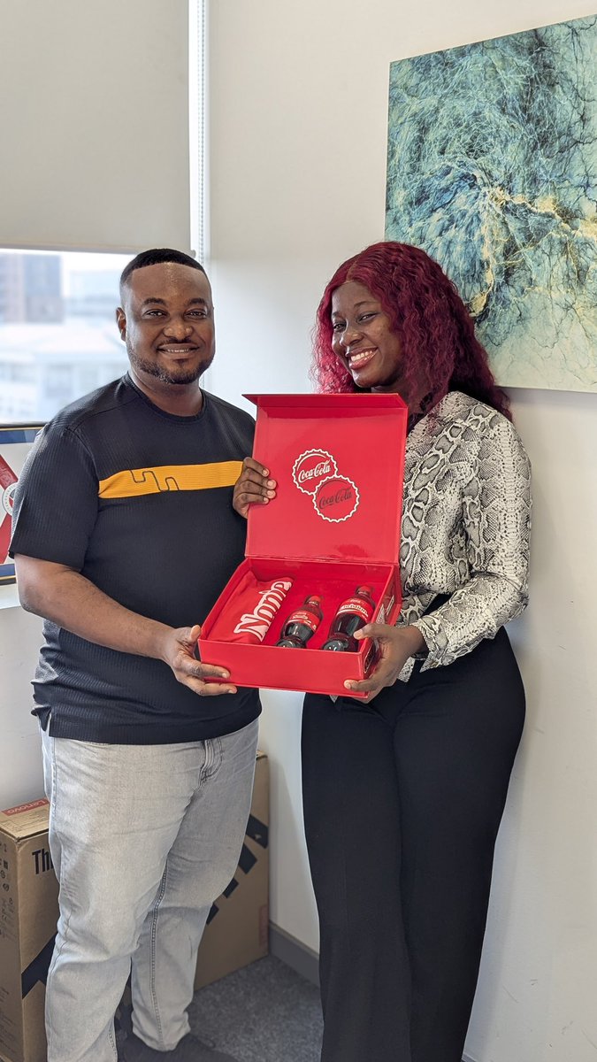 DavidAppiahPR's tweet photo. It was a pleasure to #ShareACoke with @prett_nanie the dynamic force behind Nanie Fitness Essentials and a rising social media influencer championing wellness and self-discipline. Through her platform, she’s inspiring a new generation to embrace healthy living with confidence and consistency. Meet Nanie this evening at Ghud Park as we #ShareACoke with BLACKO.