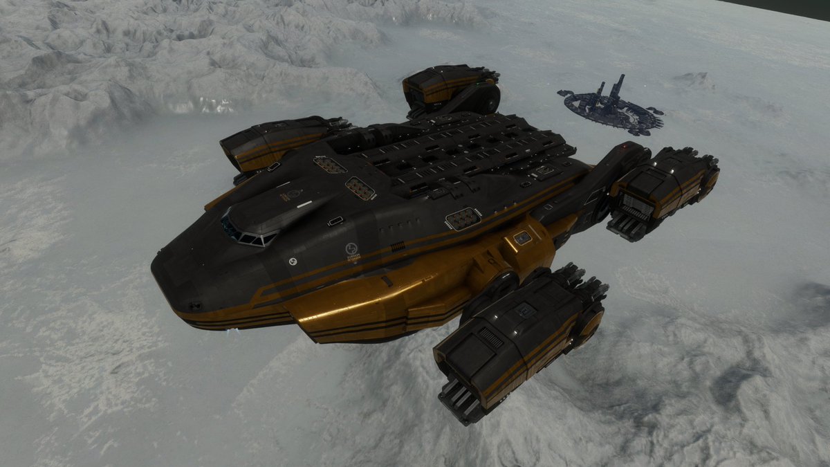 EliteDangerous's tweet image. Zorgon Peterson seeks continued support for Panther Clipper Mk II launch.
As an additional incentive, Pilots taking part in the current Community Goals will receive an exclusive Panther Clipper Mk II ZPG Gold paintjob and a special decal.
forums.frontier.co.uk/forums/elite-d…