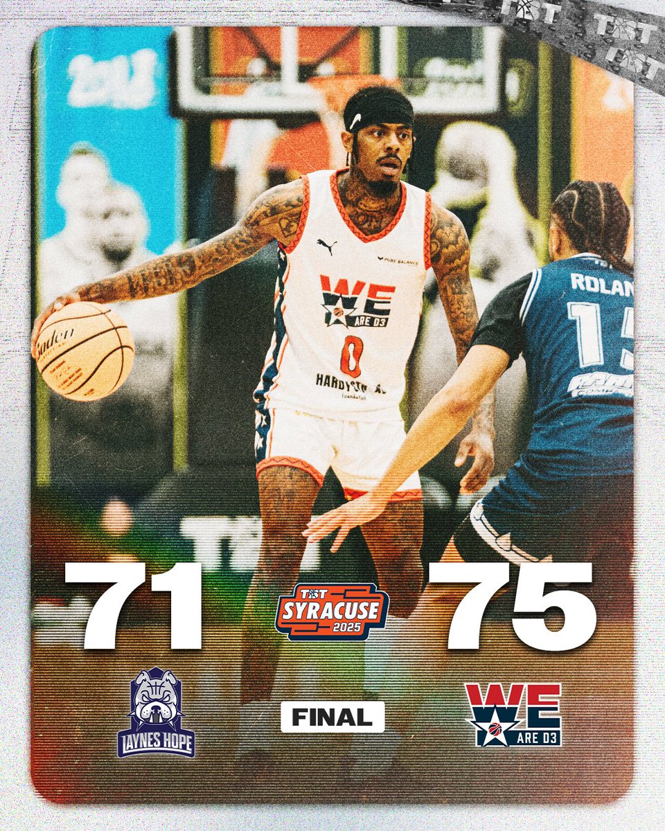 .<a href="/WeAreD3TBT/">We Are D3 TBT</a> survive a late-game run from Layne's Hope and advance to the next round!