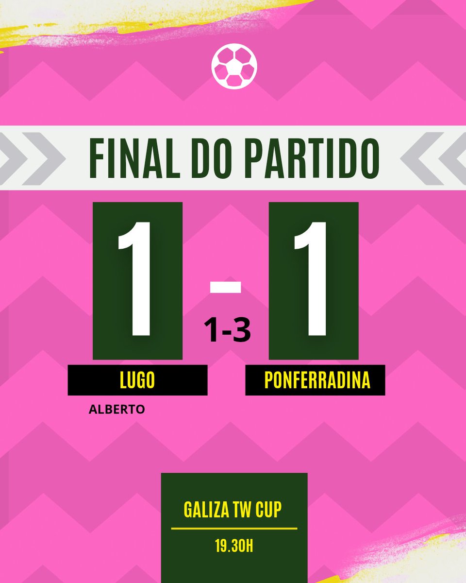 twcdlugo 🪓 (@cdlugotw) on Twitter photo FINAL
Derrota dende os once metros nun partido no que aguantamos ata o último minuto a victoria.
Ata aquí chega a nosa experiencia na <a href="/Galiza_Tw_Cup/">GALIZA TW CUP 🏆🩵</a> Dende o Lugo queremos dar a noraboa a organización, equipos e todos os xogadores polo pedazo de torneo que fixeron👏👏 FINAL
Derrota dende os once metros nun partido no que aguantamos ata o último minuto a victoria.
Ata aquí chega a nosa experiencia na <a href="/Galiza_Tw_Cup/">GALIZA TW CUP 🏆🩵</a> Dende o Lugo queremos dar a noraboa a organización, equipos e todos os xogadores polo pedazo de torneo que fixeron👏👏