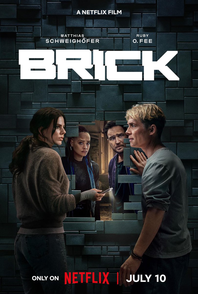 GeaniceGee's tweet image. Brick (2025) “When a mysterious brick wall encloses their apartment building overnight, Tim and Olivia must unite with their wary neighbors to get out alive.” @netflix #Brick #MatthiasSchweighöfer #RubyOFee #FrederickLau #thriller #movie #mystery