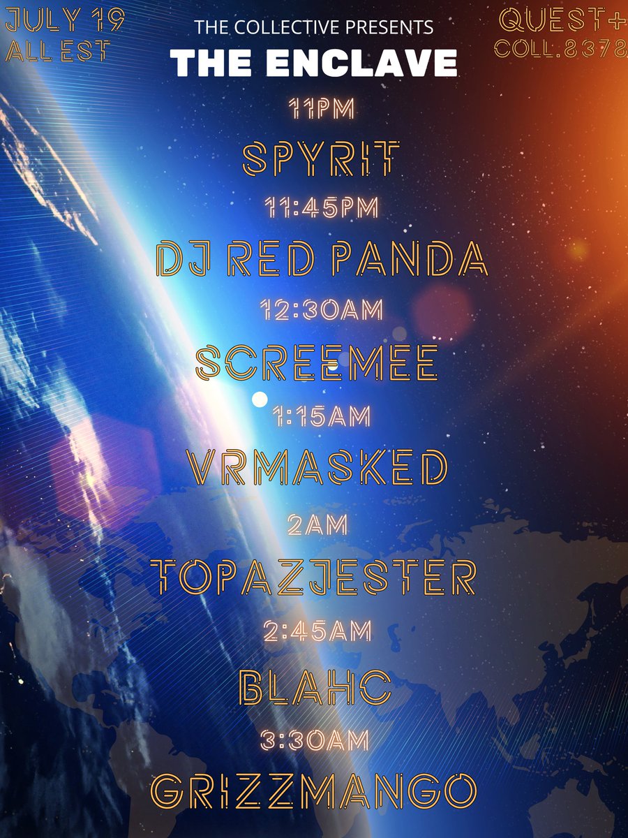 BlahVRC (@blahvrc) on Twitter photo One of the rare midsummer Blah sightings tonight at <a href="/collectivevrc/">TheCollectiveVR</a> (because *someone* forgot what I told him, lol). Very well. Prepare for exceptional Amapiano vibes that'll make you dance even in the thickest of heatwaves! One of the rare midsummer Blah sightings tonight at <a href="/collectivevrc/">TheCollectiveVR</a> (because *someone* forgot what I told him, lol). Very well. Prepare for exceptional Amapiano vibes that'll make you dance even in the thickest of heatwaves!