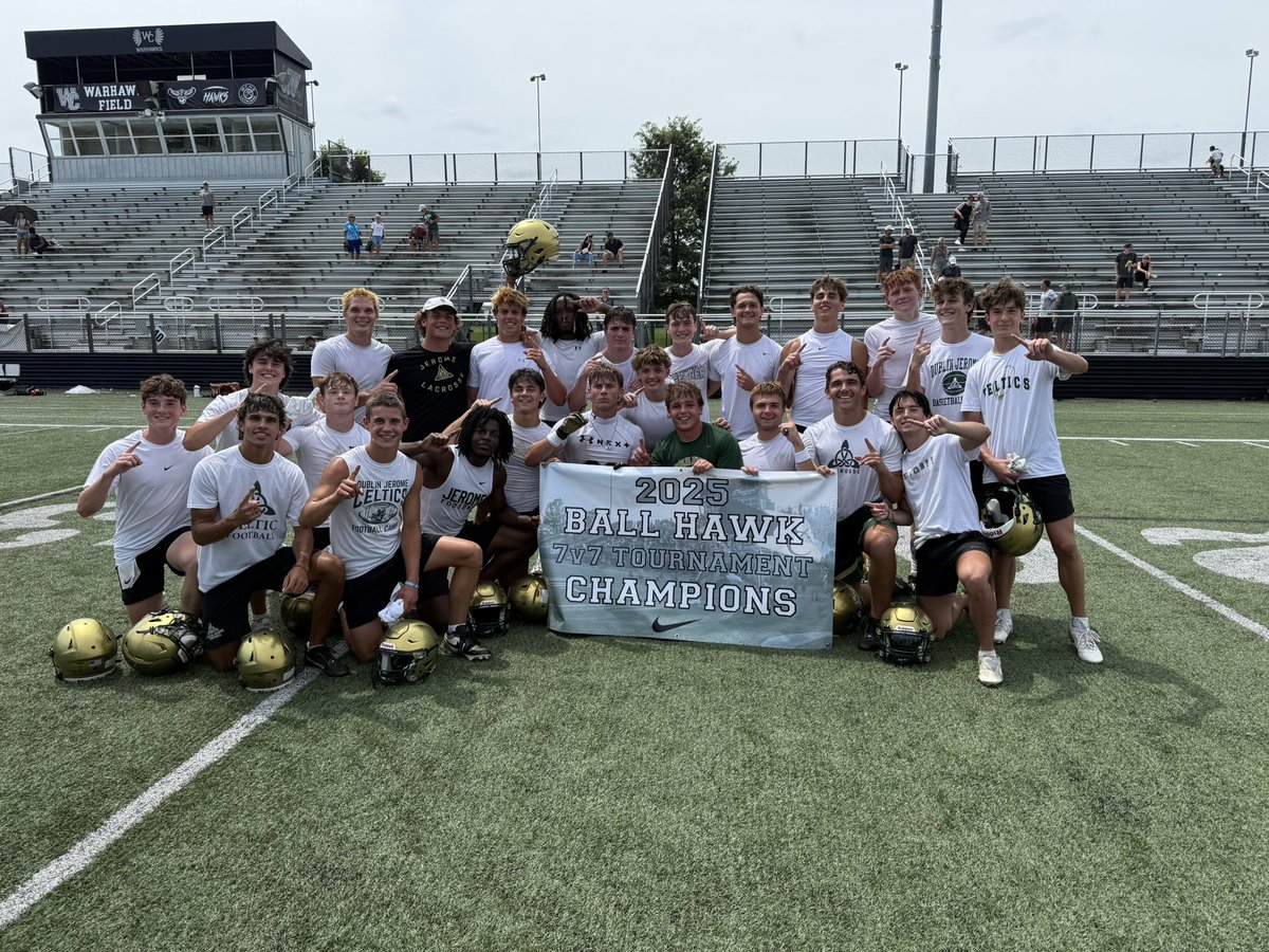 Josh Franke (@coach_franke) on Twitter photo Congratulations to <a href="/jeromeceltics/">Dublin Jerome Athletics</a> football for winning our 2nd annual Ball Hawk 7v7!!! Congratulations to <a href="/jeromeceltics/">Dublin Jerome Athletics</a> football for winning our 2nd annual Ball Hawk 7v7!!!