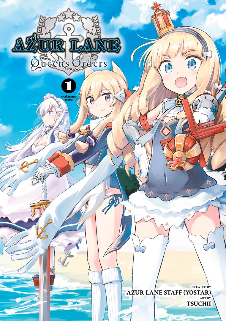 VAST_Visual's tweet photo. In Azur Lane Queen's Orders Volume 1, the Commander is forced to take an extended leave of absence due to overwork!

Queen Elizabeth, his loyal secretary, volunteers to take his place... but faced by mountains paperwork, insubordination, and even a ghost, can she fill his shoes?! https://t.co/qKZUxYcgs3