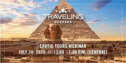 NebraskaAlumni's tweet image. Join us for the 2026 Traveling Huskers Exotic Tours Online Webinar and get an exclusive first look at unforgettable journeys to Cambodia, Vietnam & the Mekong, Egypt, Tanzania and Iceland.
👉 Register now: go.unl.edu/travelinghuske…