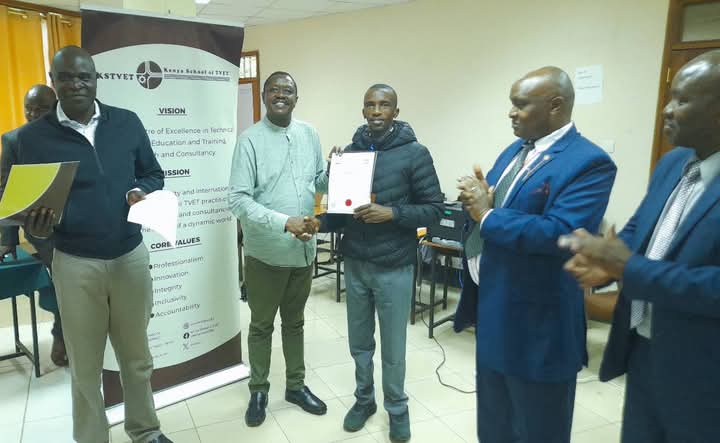 Isaack Mutai (@isaackmutai9) on Twitter photo While officiating the closing ceremony, KSTVET CEO Dr. <a href="/edwintarno/">Dr. Edwin Tarno, PhD. HSC. FEnv</a> challenged participants to embrace continuous learning, especially in rapidly evolving areas like Artificial Intelligence. While officiating the closing ceremony, KSTVET CEO Dr. <a href="/edwintarno/">Dr. Edwin Tarno, PhD. HSC. FEnv</a> challenged participants to embrace continuous learning, especially in rapidly evolving areas like Artificial Intelligence.