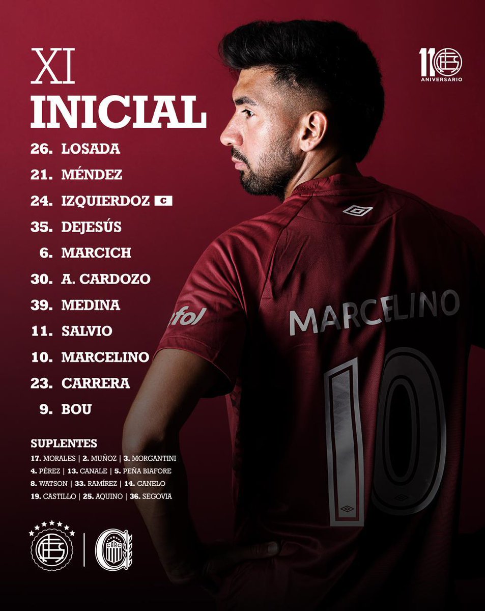 Lanuseros's tweet image. Así forma el Club Atlético Lanús, los 3 puntos en casa #VamosGrana 🇱🇻
