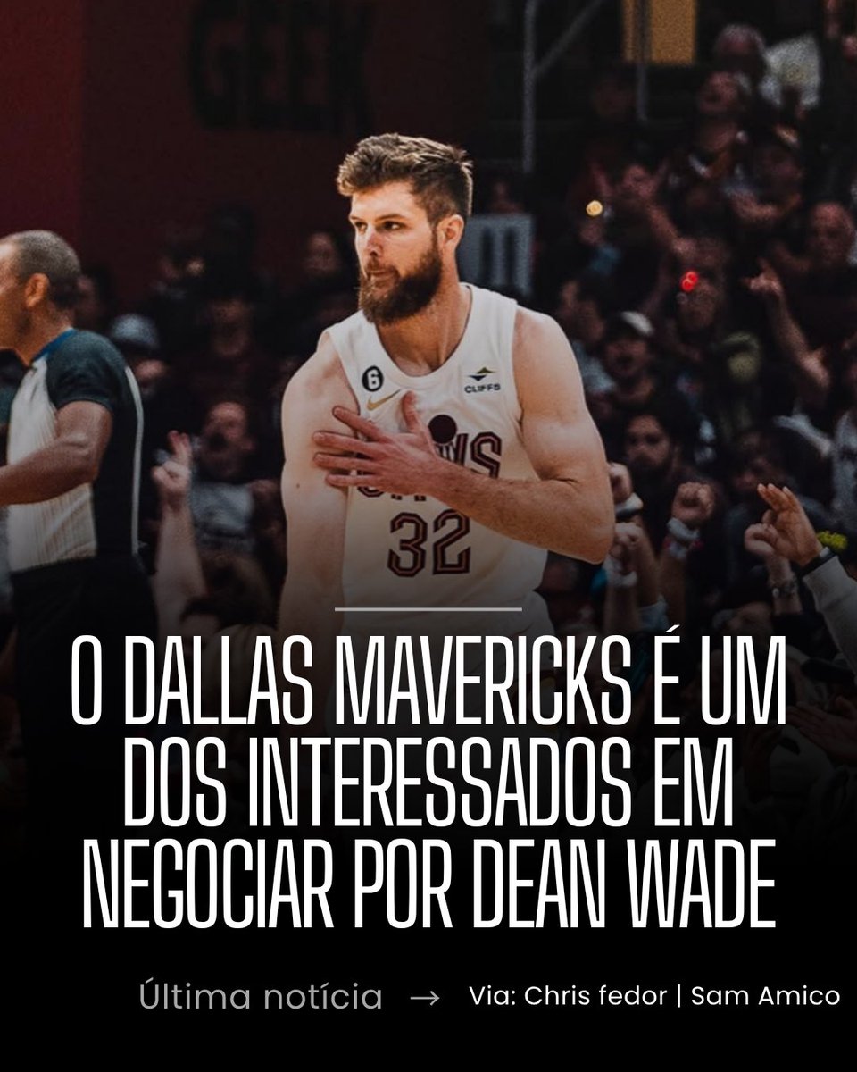 CavsbrasilB's tweet image. 🚨 | Vai sair? 👀
"Dean Wade, agente livre irrestrito após a temporada, acredita-se atualmente que Wade provavelmente não retornará, já que Cleveland, sem teto salarial, não tem condições financeiras para contratá-lo."
- Chris Fedor