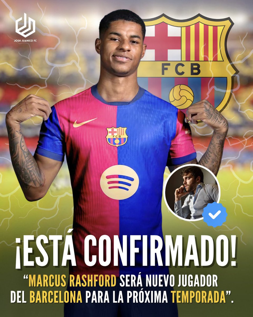⚠️ ¡OFICIAL! Marcus Rashford se une al FC Barcelona 🔵🔴
Según Fabrizio Romano, ya está viajando a España para firmar con el club.
¿Será Rashford el nuevo referente del ataque culé?
#MarcusRashford #FCBarcelona #Fichajes #FabrizioRomano #JoshJuanico