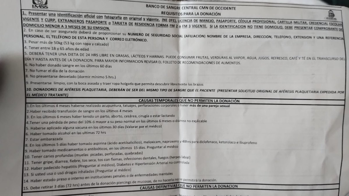 ⚠️Gente querida y allegados⚠️ se solicita ayuda URGENTE para la mamá de una amiga, excelentes personas, que necesitan apoyo. Les agradeceré con el corazón si pueden donar sangre y/o plaquetas lo antes posible. Acá les dejo la info y mil gracias por ayudar o compartir.