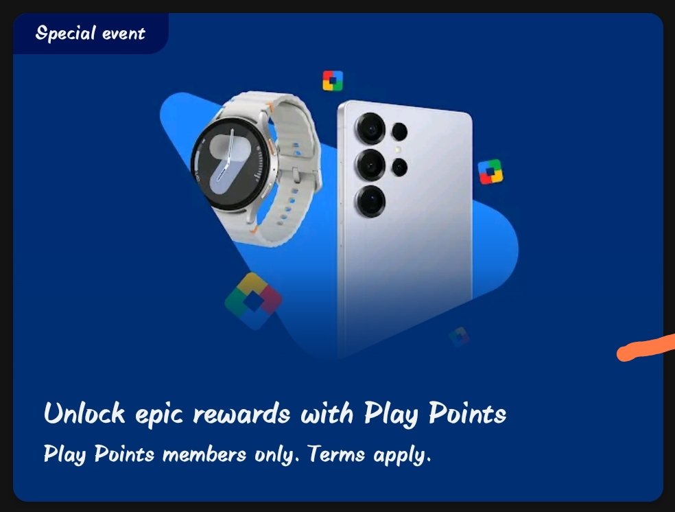 Claim your Chance to Win Samsung S25 Ultra, Google Pixel Pro 9XL and More..

Join me on Google Play Perks: playpoints.withgoogle.com/perks/intl/en_… and get a chance to win exciting rewards!

#GooglePlay #Google