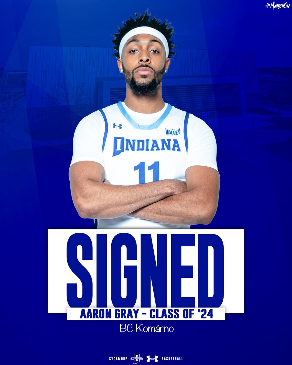 IndStBasketball's tweet image. Another one! Congrats to Aaron Gray (@showt1megray) for signing to play pro ball with BC Komárno in Slovakia!
#MarchOn