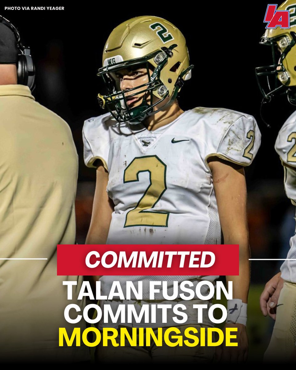 IAfootball_'s tweet image. ICYMI: Class 1A's QB of the year is off the board, as Talan Fuson commits to Morningside!
๐ 37 total TDs
๐ 2700+ total yards
๐ 182.5 QBR
#IAfootball X #iahsfb