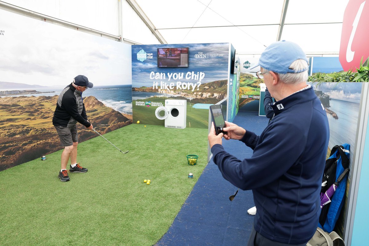 NITouristBoard's tweet image. Day three of The 153rd Open is complete – and heading into the final round, World Number One Scottie Scheffler is in the lead. It was a brilliant day with birdies and eagles galore, The Championship's first hole-in-one & glorious sunshine. The North Coast has never looked better