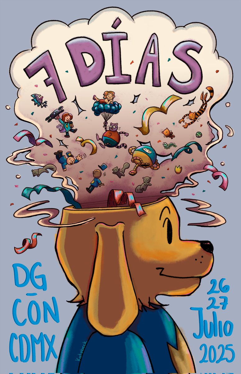 DM_Con_Mx's tweet image. Y adquirido desde el museo, @KatzbeckCo nos presenta en su obra de arte el título: &quot;7 días para la #DMCon&quot;

¡Esperamos que todxs estén preparadxs!