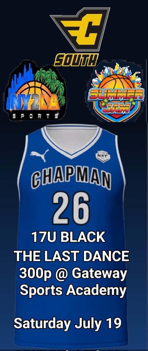 Last Dance!

Wrapping up an impressive career. CBA South 17u Black guess to Wish One Final Time

Family to the End
Family for the Future

Go South