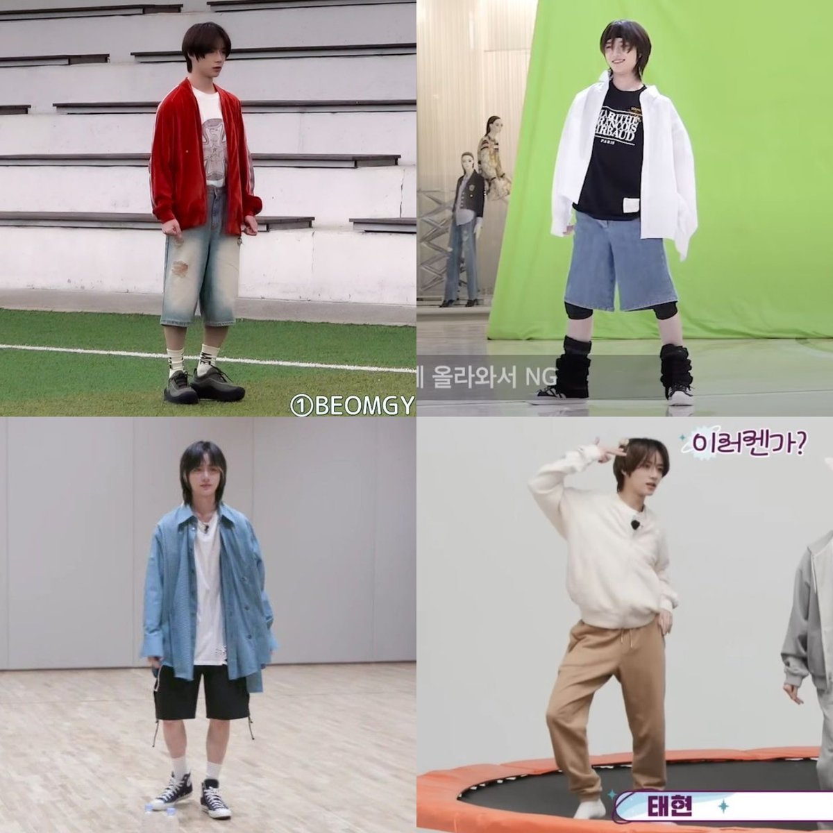 sillybeoms's tweet image. i love this genre of beomgyu looking 2 cm tall