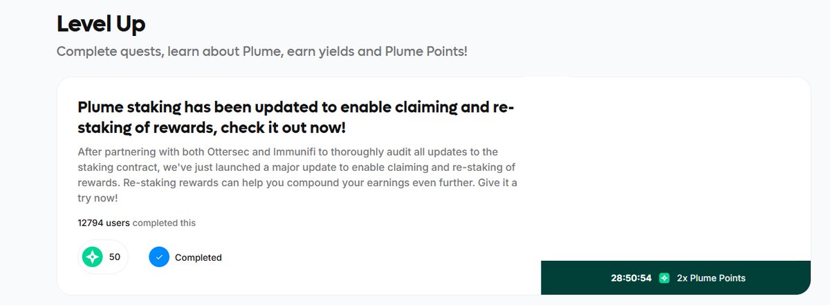 DipoEsi's tweet image. GM Goons 👑👑
I’m really, really close to 20,000 points.
Getting Quest 9 with 2x plume points made it easier than ever! 😊
@plumenetwork #PlumeMainnet #plume