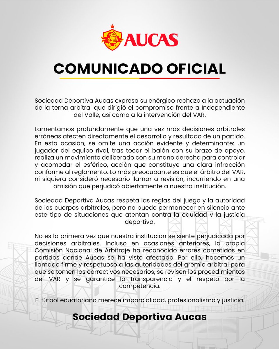 Aucas45's tweet photo. 📃 Comunicado oficial. https://t.co/mv8d3s9NSi