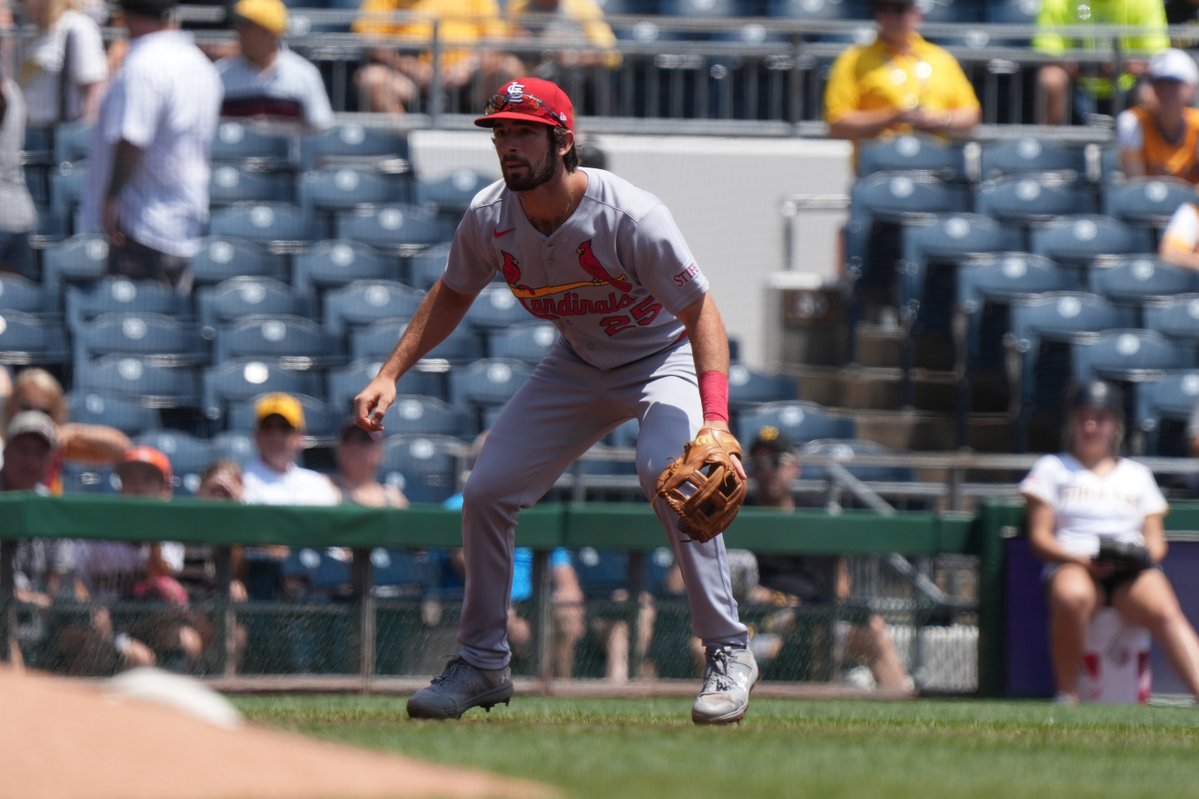 Cardinals's tweet image. INF Thomas Saggese has been recalled from Memphis (AAA).
INF Nolan Gorman has been placed on the 10-day Injured List (lower back pain), retroactive to July 18.