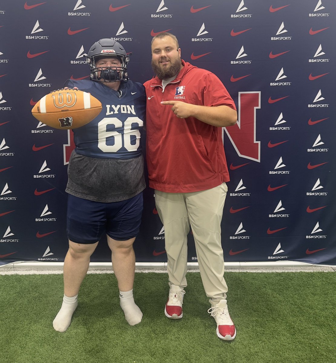 Had an amazing time at Lyon today!! Thank you <a href="/CoachLawhorn/">Will Lawhorn</a> for the hospitality while I was there!

<a href="/coachmedlock7/">Coach Medlock</a> <a href="/Coachbfaircloth/">Coach Faircloth</a>