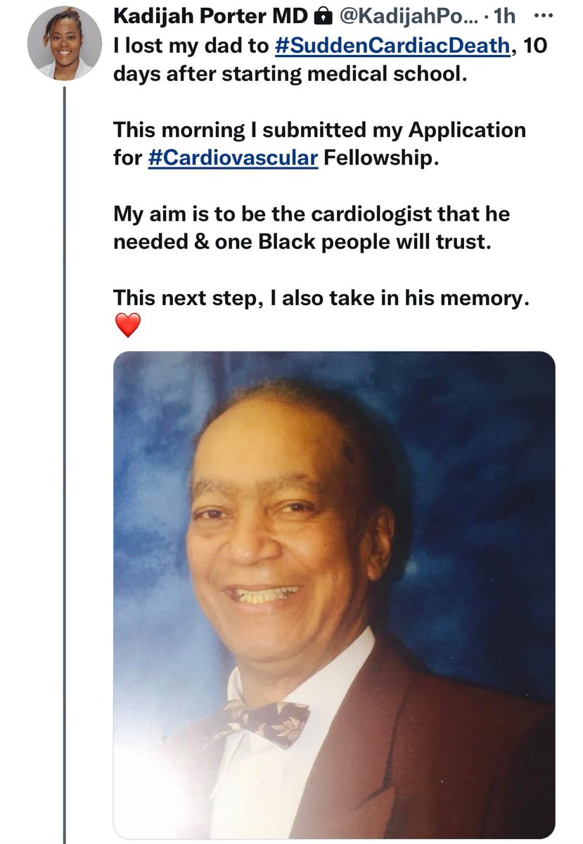 KadijahPorterMD's tweet image. 3 years ago I was submitting my Eras application for general cardiology fellowship… 3 years later I’m taking that final leap for #InterventionalCardiology #Match2026
