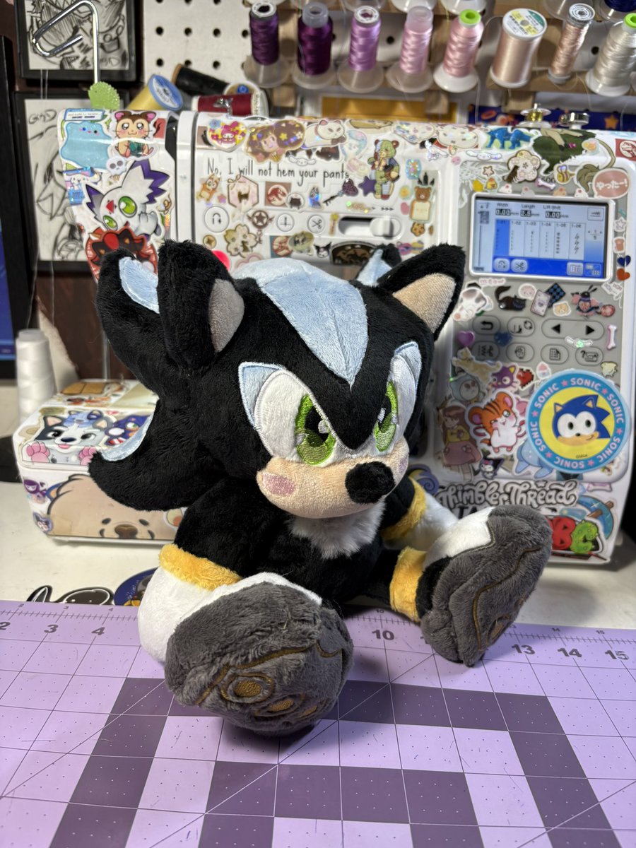 ThimblesThread's tweet image. Shadow Mephiles finished! He will be up for grabs at Sonic Expo Atlanta!