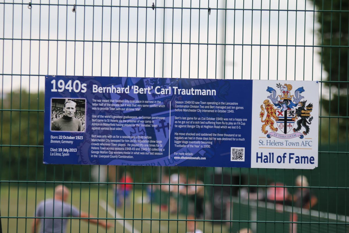 sthelenstownfc's tweet image. 🕊 Remembering Bernhard Carl “Bert” Trautmann, who passed away on this day in 2013.
Welcomed by the mining community of Sutton after the war, Bert became a @ManCity legend and helped heal wounds between Britain 🇬🇧 and Germany 🇩🇪.
#TownTeam #StHelens #ManCity 💙🩵