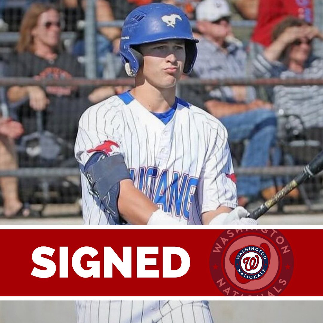 Eli Willits has a deal with the #Nationals for $8,200,000. The shortstop was the 1st overall pick.